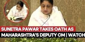 Sunetra Pawar Makes History, Sworn In as Maharashtra's First Woman Deputy Chief Minister